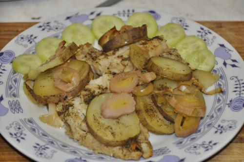 Ryba pečená v římském hrnci s pórkem – Snadné recept z Miš - Maš kuchyně, hotový za 45 - 60 minut